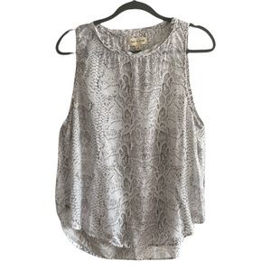 Cloth & Stone Snakeskin Animal Print Top